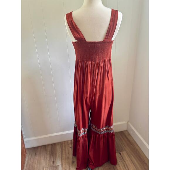Natural Life Hannah Embroidered Wide-Leg Jumpsuit Size S - Picture 6 of 7
